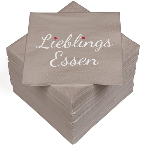 HEKU 100 Servietten, 3-lagig, 33x33cm, Lieblingsessen I Saugstark und praktisch verpackt I Breite Auswahl I Ideal für besondere Anlässe HEKU 100 Servietten, 3-lagig, 33x33cm, Lieblingsessen I Saugstark und praktisch verpackt I Breite Auswahl I Ideal für besondere Anlässe von Heku