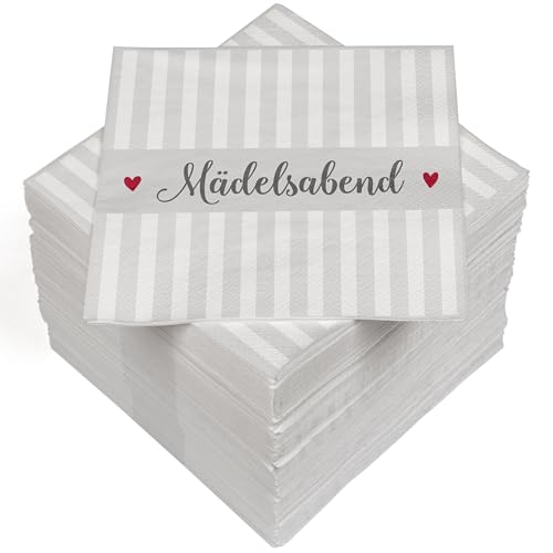 HEKU 100 Servietten, 3-lagig, 33x33cm, Mädelsabend I Saugstark und praktisch verpackt I Breite Auswahl I Ideal für besondere Anlässe HEKU 100 Servietten, 3-lagig, 33x33cm, Mädelsabend I Saugstark und praktisch verpackt I Breite Auswahl I Ideal für besondere Anlässe von Heku
