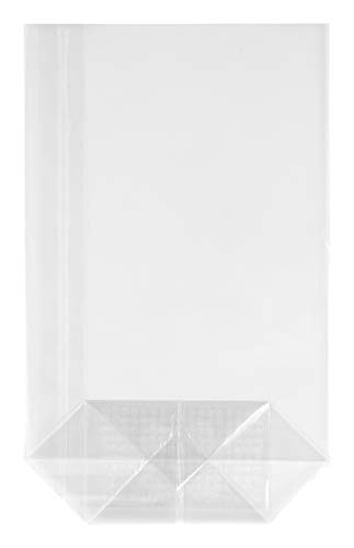 HEKU 100er Packung Transparente Bodenbeutel 190x115x45mm I Stabiler Kreuzboden I Reißfestes Polypropylen Material I Ideal für Süßigkeiten & selbstgebackene Plätzchen HEKU 100er Packung Transparente Bodenbeutel 190x115x45mm I Stabiler Kreuzboden I Reißfestes Polypropylen Material I Ideal für Süßigkeiten & selbstgebackene Plätzchen von Heku
