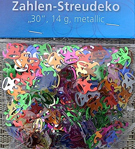 HEKU 725 Tischstreu Tischkonfetti Streudeko 14g. metallic , Motiv:Zahlen 30 HEKU 725 Tischstreu Tischkonfetti Streudeko 14g. metallic , Motiv:Zahlen 30 von Heku