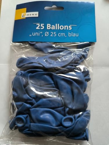 HEKU 768-18 Luftballons 25 Stück uni blau HEKU 768-18 Luftballons 25 Stück uni blau von Heku