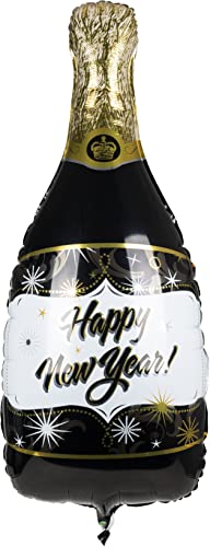 Heku - Folienballon Flaschenform *Happy New Year* 1,03 x 0,48 m von Heku