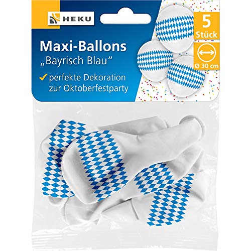 Heku GmbH Maxi Ballons Bayrisch Blau 5 Stück Heku GmbH Maxi Ballons Bayrisch Blau 5 Stück von Heku