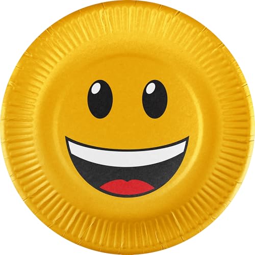 Heku Partyteller * Smiley * 10 Stück, Ø ca. 23 cm, kompostierbar Heku Partyteller * Smiley * 10 Stück, Ø ca. 23 cm, kompostierbar von Heku