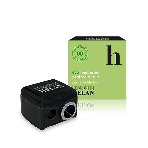 Helan, I Colori di Helan - Anspitzer mit Tank und abnehmbarem Adapter, tragbar, 100% recycelt, Bleistiftspitzer mit Tank und Spitze, Anspitzer für Augen und Lippen, 3 Durchmesser Make-up und Make-up Helan, I Colori di Helan - Anspitzer mit Tank und abnehmbarem Adapter, tragbar, 100% recycelt, Bleistiftspitzer mit Tank und Spitze, Anspitzer für Augen und Lippen, 3 Durchmesser Make-up und Make-up von Helan