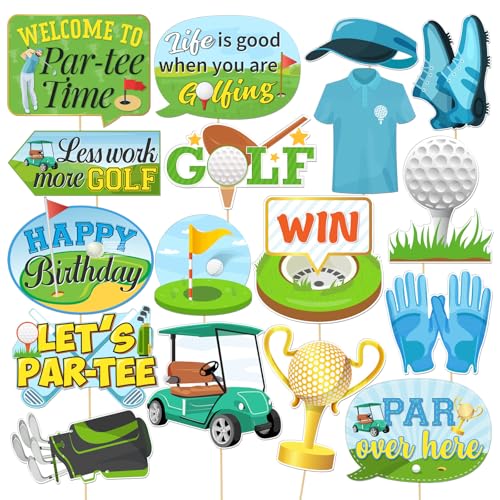 Foto-Requisiten mit Golf-Thema, 17 Stück, Golf-Geburtstagsparty-Dekorationen, Sport-Motto-Party-Dekoration, Zubehör, Golf-Partee-Zeit, Geburtstag, Babyparty, Dekoration Foto-Requisiten mit Golf-Thema, 17 Stück, Golf-Geburtstagsparty-Dekorationen, Sport-Motto-Party-Dekoration, Zubehör, Golf-Partee-Zeit, Geburtstag, Babyparty, Dekoration von Helewilk