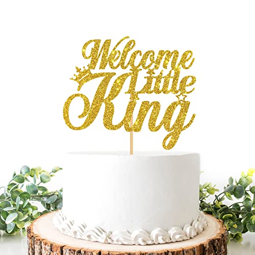 Helewilk Welcome Little King Cake Topper, Birthday King Cake Decor for Boys 1st Birthday / Baby Shower / Gender Reveal Party, Welcome Baby Boy Party Supplies Helewilk Welcome Little King Cake Topper, Birthday King Cake Decor for Boys 1st Birthday / Baby Shower / Gender Reveal Party, Welcome Baby Boy Party Supplies von Helewilk
