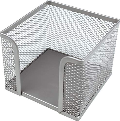 helit H2518400 - Zettelbox „the cube network“, silber von Helit