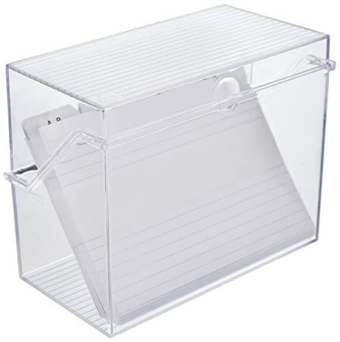 helit H6114602 - Karteikarten Box „the index“ DIN A6 quer, inkl. 50 Karteikarten und Register, Kleinkartei glasklar helit H6114602 - Karteikarten Box „the index“ DIN A6 quer, inkl. 50 Karteikarten und Register, Kleinkartei glasklar von Helit