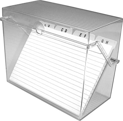 helit H6114702 - Karteikarten Box „the index“ DIN A7 quer, inkl. 50 Karteikarten und Register, Kleinkartei glasklar helit H6114702 - Karteikarten Box „the index“ DIN A7 quer, inkl. 50 Karteikarten und Register, Kleinkartei glasklar von Helit