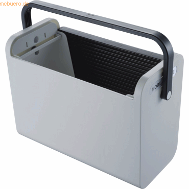 Helit Hängemappenbox Mobile Office 42,5x30,5x20cm schwarz/lichtgrau von Helit