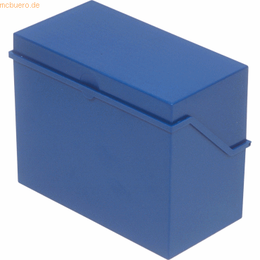 Helit Kleinkartei A6 quer für ca. 400 Karten blau von Helit