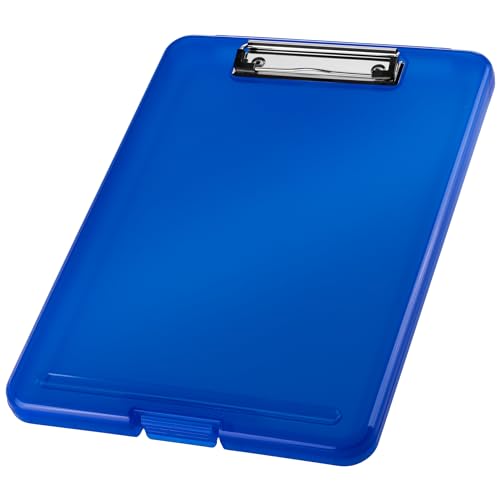 helit H2532030 - Klemmbrett DIN A4 the clip, blau transluzent, Clipboard, Zeichenbrett von Helit