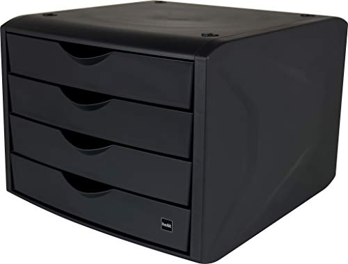 helit H6429595 - Schubladenbox „the green chameleon“, aus Recycling-Kunststoff Blauer Engel zertifiziert, anthrazit-schwarz, 1 Stück helit H6429595 - Schubladenbox „the green chameleon“, aus Recycling-Kunststoff Blauer Engel zertifiziert, anthrazit-schwarz, 1 Stück von Helit