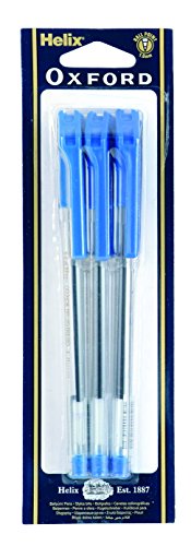 Helix Oxford-Kugelschreiber, Blau, 6 Stück, PB1011 von Helix