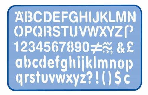 Helix Profi-Winkelmesser 10mm Letters Stencil von Helix