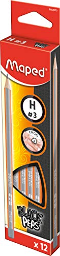 Maped M850025 Bleistift BLACK'PEPS, H, lichtgrau/orange Maped M850025 Bleistift BLACK'PEPS, H, lichtgrau/orange von Helix