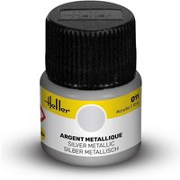 011 Silber metallisch [12 ml] von Heller