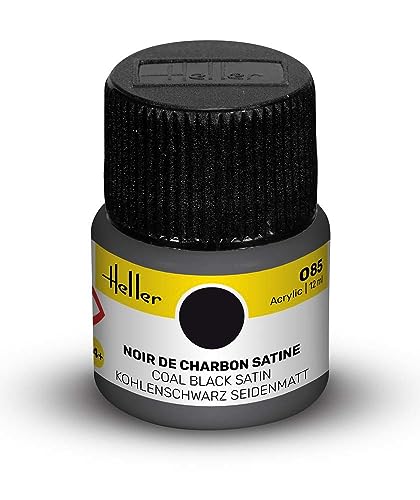 Heller – 9085 – Modellbau – Schwarz von Kohle Glänzendes Metall von heller