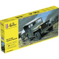 US 1/4 Ton Truck and Trailer von Heller