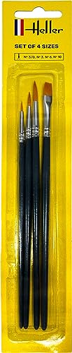 heller 9901 Pinsel Nr. 3/0-3-6-10 4 Stück in Blisterverpackung heller 9901 Pinsel Nr. 3/0-3-6-10 4 Stück in Blisterverpackung von Heller