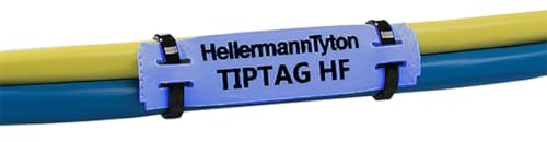 HellermannTyton TIPTAG Kabeletiketten H. 11mm B. 100mm 120 auf Blau Schwarz Polyolefin, Packung a 120 Stück HellermannTyton TIPTAG Kabeletiketten H. 11mm B. 100mm 120 auf Blau Schwarz Polyolefin, Packung a 120 Stück von HellermannTyton