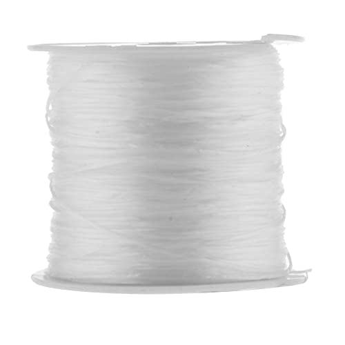 Hellery 1 Rolle 50 Meter elastische Schmuckfaden Gummifaden Fäden, Schmuck Armband Herstellung, Weiß, 0,5 mm Hellery 1 Rolle 50 Meter elastische Schmuckfaden Gummifaden Fäden, Schmuck Armband Herstellung, Weiß, 0,5 mm von Hellery