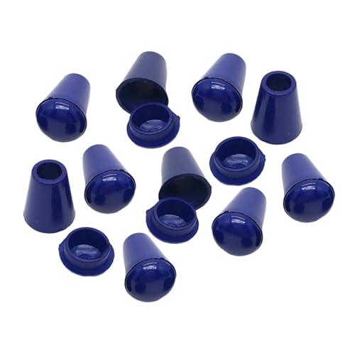 Hellery 10 Stück Kordelstopper Kordelverschluss Glockenstopper Seilverschluss Kordelzugstopper aus Langlebigem PP für Textilien Und Hosenbünde, BLAU von Hellery