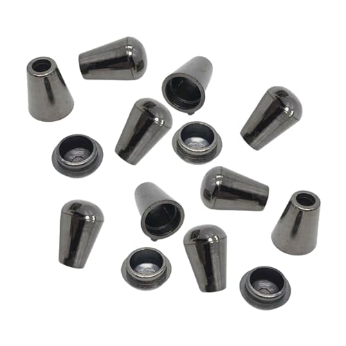 Hellery 10 Stück Kordelstopper Kordelverschluss Glockenstopper Seilverschluss Kordelzugstopper aus Langlebigem PP für Textilien Und Hosenbünde, GRAU von Hellery
