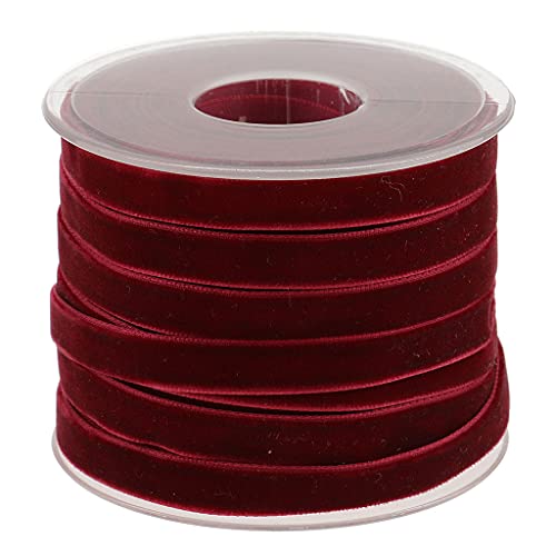 Hellery 20 Yards Velvet Ribbon Spool In Vielen Farben Erhältlich 10mm / 0.4inch Wide - Farbe 6, one Size Hellery 20 Yards Velvet Ribbon Spool In Vielen Farben Erhältlich 10mm / 0.4inch Wide - Farbe 6, one Size von Hellery