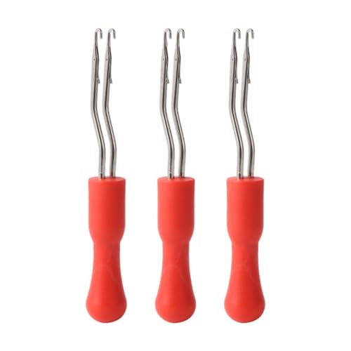 Hellery 3 Teiliges Knüpfhaken Häkelset Zum Teppichmachen, Multifunktionale, Leichte Häkelnadel mit Riegel für Kunsthandwerk Hellery 3 Teiliges Knüpfhaken Häkelset Zum Teppichmachen, Multifunktionale, Leichte Häkelnadel mit Riegel für Kunsthandwerk von Hellery