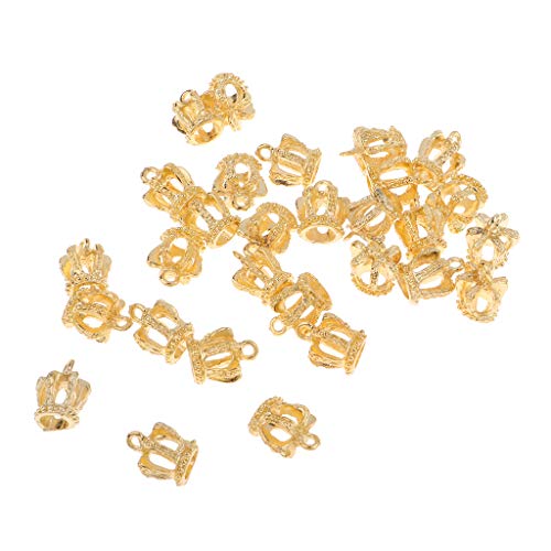 Hellery 30 Stück Metall-Kronen-Charms, Handarbeit, Legierung, Anhänger, Handwerk, Schmuck oder Halskette, Armband, Ohrringe, DIY, Gold, 15 x 13 mm Hellery 30 Stück Metall-Kronen-Charms, Handarbeit, Legierung, Anhänger, Handwerk, Schmuck oder Halskette, Armband, Ohrringe, DIY, Gold, 15 x 13 mm von Hellery