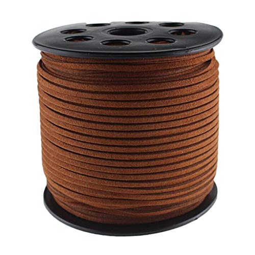 Hellery 3mm / Wildlederband Imitat Lederband Zum Schnüren Perlen Wickeln, rötlich-braun, 100 Meter Hellery 3mm / Wildlederband Imitat Lederband Zum Schnüren Perlen Wickeln, rötlich-braun, 100 Meter von Hellery