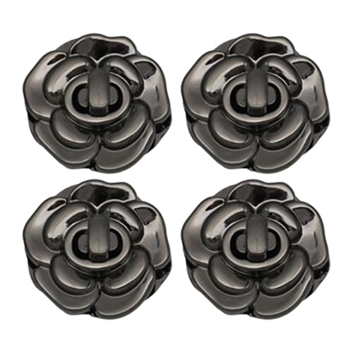Hellery 4 Stück Taschen Drehverschlüsse, Geldbörsenverschluss, Geldbörsenverschluss Hardware für Aktentaschen, Handtaschenherstellung, Schwarz Hellery 4 Stück Taschen Drehverschlüsse, Geldbörsenverschluss, Geldbörsenverschluss Hardware für Aktentaschen, Handtaschenherstellung, Schwarz von Hellery