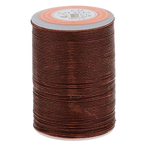 Hellery Lederhandwerk Handarbeit schneidern Runder Gewachster Faden 0,55 Mm, 0.55mm, Dunkelbraun Hellery Lederhandwerk Handarbeit schneidern Runder Gewachster Faden 0,55 Mm, 0.55mm, Dunkelbraun von Hellery