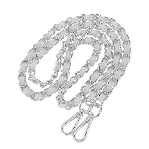 Hellery Geldbörsenriemen Ersatz Umhängetasche Kette, Vielseitig Und Abnehmbar, ästhetisch Ansprechend, Silber + Weiß Hellery Geldbörsenriemen Ersatz Umhängetasche Kette, Vielseitig Und Abnehmbar, ästhetisch Ansprechend, Silber + Weiß von Hellery
