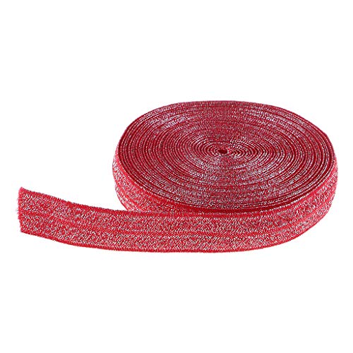 Hellery Gummibänder Gummiband Gummilitze für Kleidung & Deko - 5 Yards lang & 15 mm breit - rot Hellery Gummibänder Gummiband Gummilitze für Kleidung & Deko - 5 Yards lang & 15 mm breit - rot von Hellery