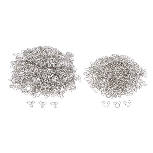 Hellery Haken und Ösen/BH Verschluss, 200 Sätze Haken- Ösenverschluss zum Annähen, 12x6mm Hellery Haken und Ösen/BH Verschluss, 200 Sätze Haken- Ösenverschluss zum Annähen, 12x6mm von Hellery