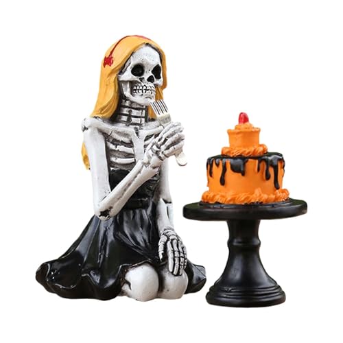 Hellery Halloween Skelett Figurine Kuchen Topper Ornament für Küche Party Büro Hellery Halloween Skelett Figurine Kuchen Topper Ornament für Küche Party Büro von Hellery