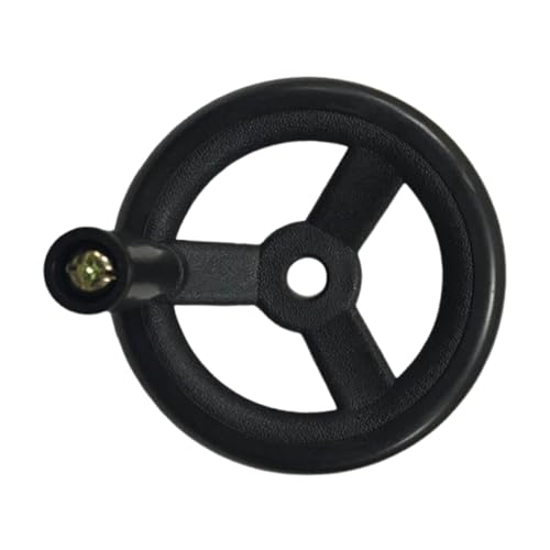 Hellery Handrad Schwarz Vielseitiger Hochleistungs Vorwärtsknopf Professioneller Ergonomischer Drehgriff Robustes Zubehör von Hellery