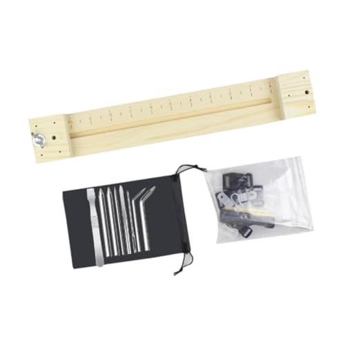 Hellery Hölzerne Paracord Vorrichtung, Armbandmacher, Armbandherstellungsset, Fallschirmschnur, Webknoten, Geflochtene Sets, Geschenke für Erwachsene, Armband, Lange Maker 9 Pins von Hellery