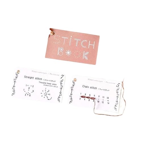 Hellery Mini Nähbuch, DIY Geschenke, Nähanleitung, Nähbuch Set, Reise Nähset Zum Nähen, Sticken von Hellery