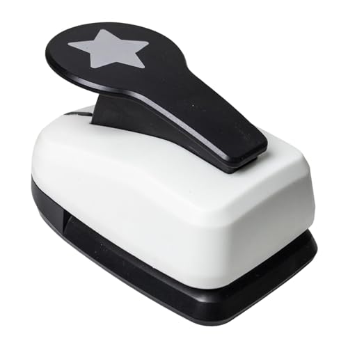 Hellery Motivlocher Bastelstanzer Lochstanzer Papierstanzer Als Handgehaltenes Werkzeug Aus PP Material mit Ergonomischem Griff für Kinder Und Scrapbooking, Fünfzackiger Stern Hellery Motivlocher Bastelstanzer Lochstanzer Papierstanzer Als Handgehaltenes Werkzeug Aus PP Material mit Ergonomischem Griff für Kinder Und Scrapbooking, Fünfzackiger Stern von Hellery