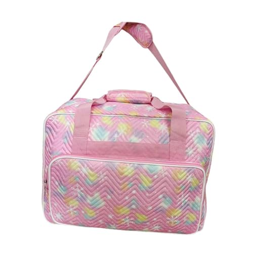 Hellery Nähmaschinentasche Aufbewahrungstasche Reisetasche Tragetasche Transporttasche mit Geräumigem Design Aus Oxford Gewebe für Reisen Werkstätten Und Kur, Rosa von Hellery