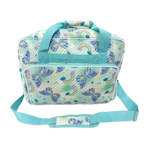 Hellery Nähmaschinentasche Aufbewahrungstasche Reisetasche Tragetasche Transporttasche mit Geräumigem Design Aus Oxford Gewebe für Reisen Werkstätten Und Kur, Schmetterling von Hellery