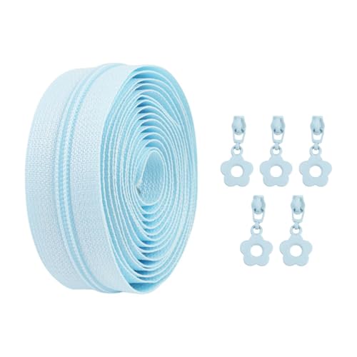 Hellery Nylon Reißverschlüsse, Kettenzubehör, 5 Ersatzschieber für Schneiderarbeiten, Hellblau Hellery Nylon Reißverschlüsse, Kettenzubehör, 5 Ersatzschieber für Schneiderarbeiten, Hellblau von Hellery