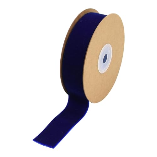 Hellery Samtband, Dekoband, DIY Beflockungsbänder mit Spule, Floristenband Zum Verpacken von Geschenken, Nähen, Geburtstagsschleifenherstellung, Blau Hellery Samtband, Dekoband, DIY Beflockungsbänder mit Spule, Floristenband Zum Verpacken von Geschenken, Nähen, Geburtstagsschleifenherstellung, Blau von Hellery