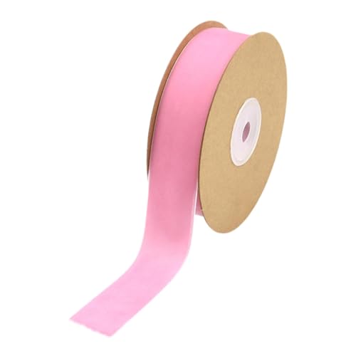Hellery Samtband, Dekoband, DIY Beflockungsbänder mit Spule, Floristenband Zum Verpacken von Geschenken, Nähen, Geburtstagsschleifenherstellung, Rosa Hellery Samtband, Dekoband, DIY Beflockungsbänder mit Spule, Floristenband Zum Verpacken von Geschenken, Nähen, Geburtstagsschleifenherstellung, Rosa von Hellery