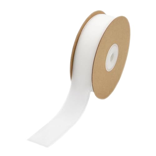 Hellery Samtband, Dekoband, DIY Beflockungsbänder mit Spule, Floristenband Zum Verpacken von Geschenken, Nähen, Geburtstagsschleifenherstellung, Weiß Hellery Samtband, Dekoband, DIY Beflockungsbänder mit Spule, Floristenband Zum Verpacken von Geschenken, Nähen, Geburtstagsschleifenherstellung, Weiß von Hellery