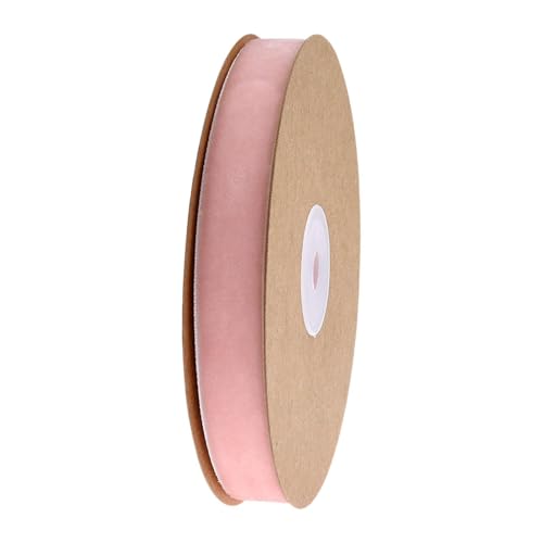 Hellery Samtband, Einseitig, DIY, Dekoratives Band, Floristenband Zum Nähen, für Einladungen, Hochzeiten, Partys, Brautstrauß, Jahrestage, Hell-pink Hellery Samtband, Einseitig, DIY, Dekoratives Band, Floristenband Zum Nähen, für Einladungen, Hochzeiten, Partys, Brautstrauß, Jahrestage, Hell-pink von Hellery